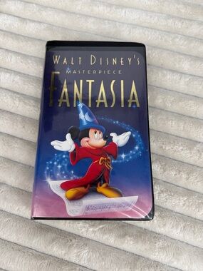 Disney Fantasia VHS Cover - Blue, Red, Gold